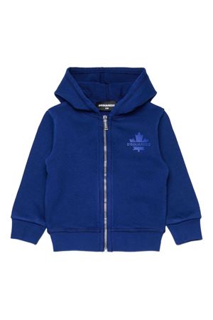 felpa in cotone blu DSQUARED KIDS | DQ2863D0AC6DQ865